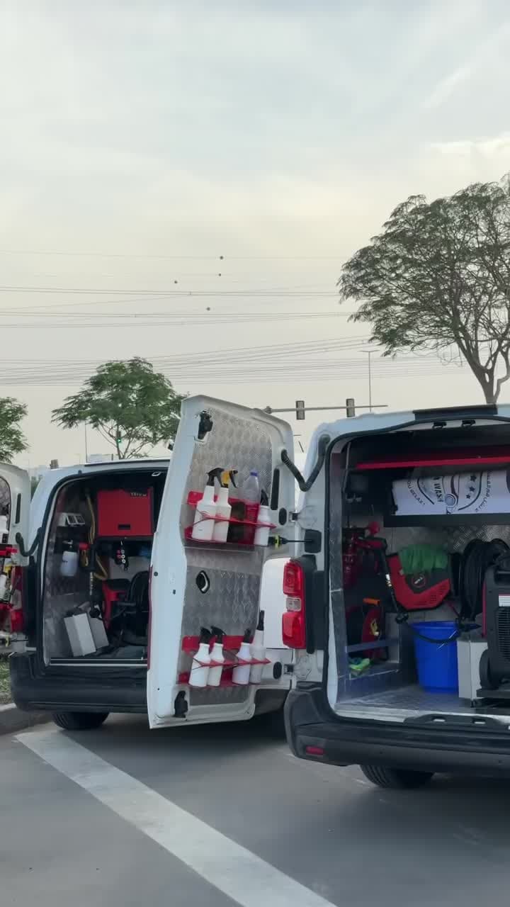 VIP Mobile Detailing Fleet Vans Equipped Across Dubai