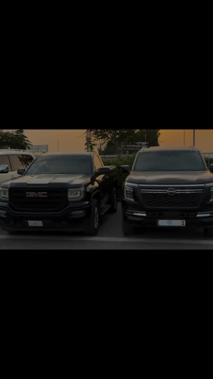 Night Showcase: Black GMC Sierra & Nissan Patrol Clean